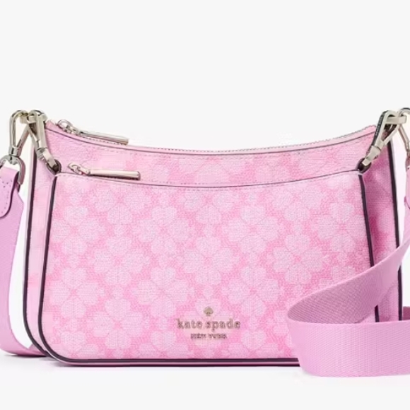 Kate Spade Pink Floral Women's Bag; 2in1; NWT - Picture 3 of 12